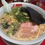 山岡家 - 醤油ラーメン(大盛)薬味ネギLINEクーポン利用