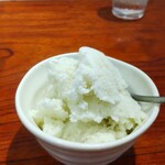 灼味噌らーめん 八堂八 - 手造りメロンシャーベット 150円