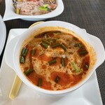 タイ料理ぺっぽい - トム・ヤム・クン（海老のスパイシーサワースープ）です