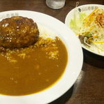 カレーハウス CoCo壱番屋 - チーズインハンバーグカレー730円 野菜サラダ180円