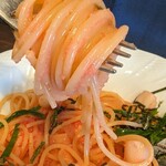 イタリアンカフェ ピアチェーレ - ランチセット（ホタテと大葉のメンタイ）