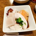 稲城 ヨロシク寿司 - 白子盛合せ