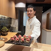 鮨 富かわ - マグロッシーニ with 大将