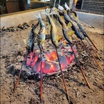 Rindou - 囲炉裏で焼く鮎