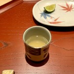 日本橋 蕎ノ字 - 浅利と清助どんこのお吸い物