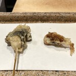 日本橋 蕎ノ字 - さざえ 白子