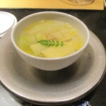 眞善美 - 蛤のスープ 春キャベツ 筍に 木の芽。