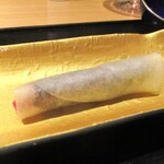 眞善美 - 北京ダック。1本につき +1,000円の追加料理です。2本を頂きました。美味すぎますネ！ 