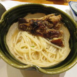 玄斎 - 鍋の〆用の素麺と穴子の頭