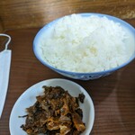 純とんこつ無双 - 御飯と辛子高菜