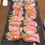 鳥びと - ｺｰｽ【肉寿司】国産和牛の本格肉寿司盛り合わせ　2023.9.8