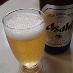 新来軒 - 今日はアサヒビール♪