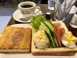 コーヒーハウス マキ - モーニングセット ¥780