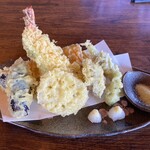蕎麦切り かぎ谷 - 別注文の天ぷら盛り