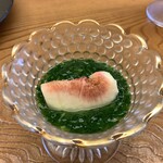 鮨おばな - イチジクとモロヘイヤ