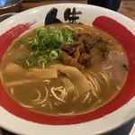 Tokushima Ramen Jinsei - 麺はカタ茹でで