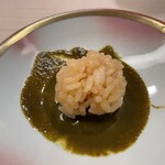 鮨 冨味 - シャリ＋肝ソース