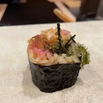 鮨 冨味 - トロたく巻（長芋と海ぶどうが良い味）