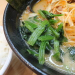 呉 豚骨ラーメン - ほうれん草