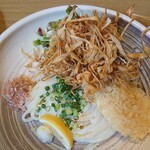 うどん匠人 岡本 - かしわ天ぶっかけうどん