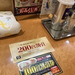 蔵八亭 - 200円の割引券