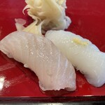 寿司栄 - ヒラメ、イカ