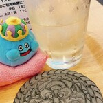 日本橋室町 すもと館 - びわサイダー　炭酸きくー！コースターもなんか可愛い