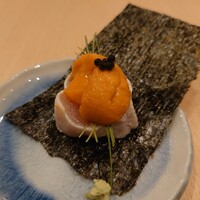 焼鳥 鐡 - ささみ、雲丹、キャビアの海苔巻き