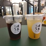 Gifu Tokyo - アイスコーヒーとリンゴジュース