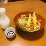 Sushi Izakaya Yataizushi - 海老天おろしうどんと熱燗