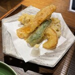 蕎麦五反 - 野菜の天ぷら