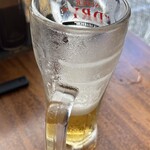 大衆あさひ - 先ずは生を、ってかなり飲んじゃった