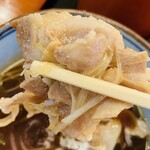 手打ちつけ汁うどん 田舎や - バラ肉(●´ω｀●)