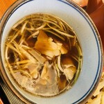 手打ちつけ汁うどん 田舎や - 肉汁アップ♫