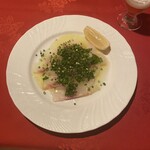 銀座イタリー亭 - 本日のカルパッチョは真鯛。