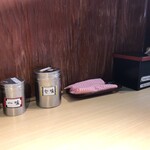 そばの神田東一屋 - コンディメンツ。