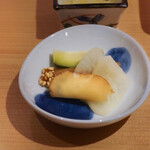 鮨 尚充 - いぶりがっことマスカルポーネとごまごぼう