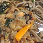 一〇そば - 野菜とゲソのミックス