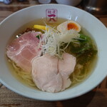 麺屋 一八 - 梅しそ鶏にぼらぁめん(1,300円)