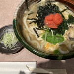 きよ川 - めんたい玉子うどん（限定）