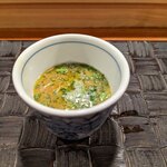 肉割烹 五平 - お肉のかき氷のフォアグラのつゆ