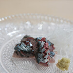 うを徳 - 《蝦夷根室（ねむろ）》"狹眞魚（さまうを）"、刺躬（さしみ）