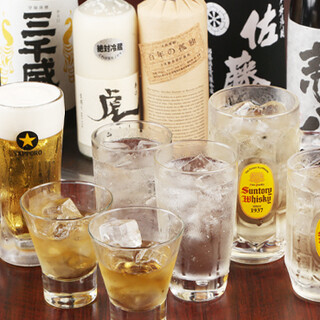 Authentic shochu that lets you feel the changing seasons. A wide variety of drinks that go perfectly with food