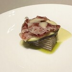 SEZANNE - 大阪産水茄子  イベリコハム  エクストラバージンオリーブオイル