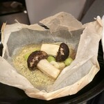 SEZANNE - 松茸  包み焼き  銀杏