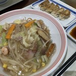 リンガーハット - スモール皿うどん　ぎょうざ　セット