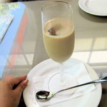 オステリア アックアインボッカ - ピザランチ1480円：冷製スープ