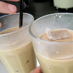 オステリア アックアインボッカ - パスタランチ1480円＆ピザランチ1480円：アイスカフェオレ