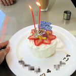 オステリア アックアインボッカ - 1000円で２人用バースデーケーキを準備してくださります！（名前入り）