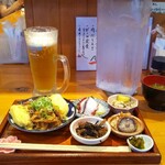 Wabi suke - ビール定食 800円